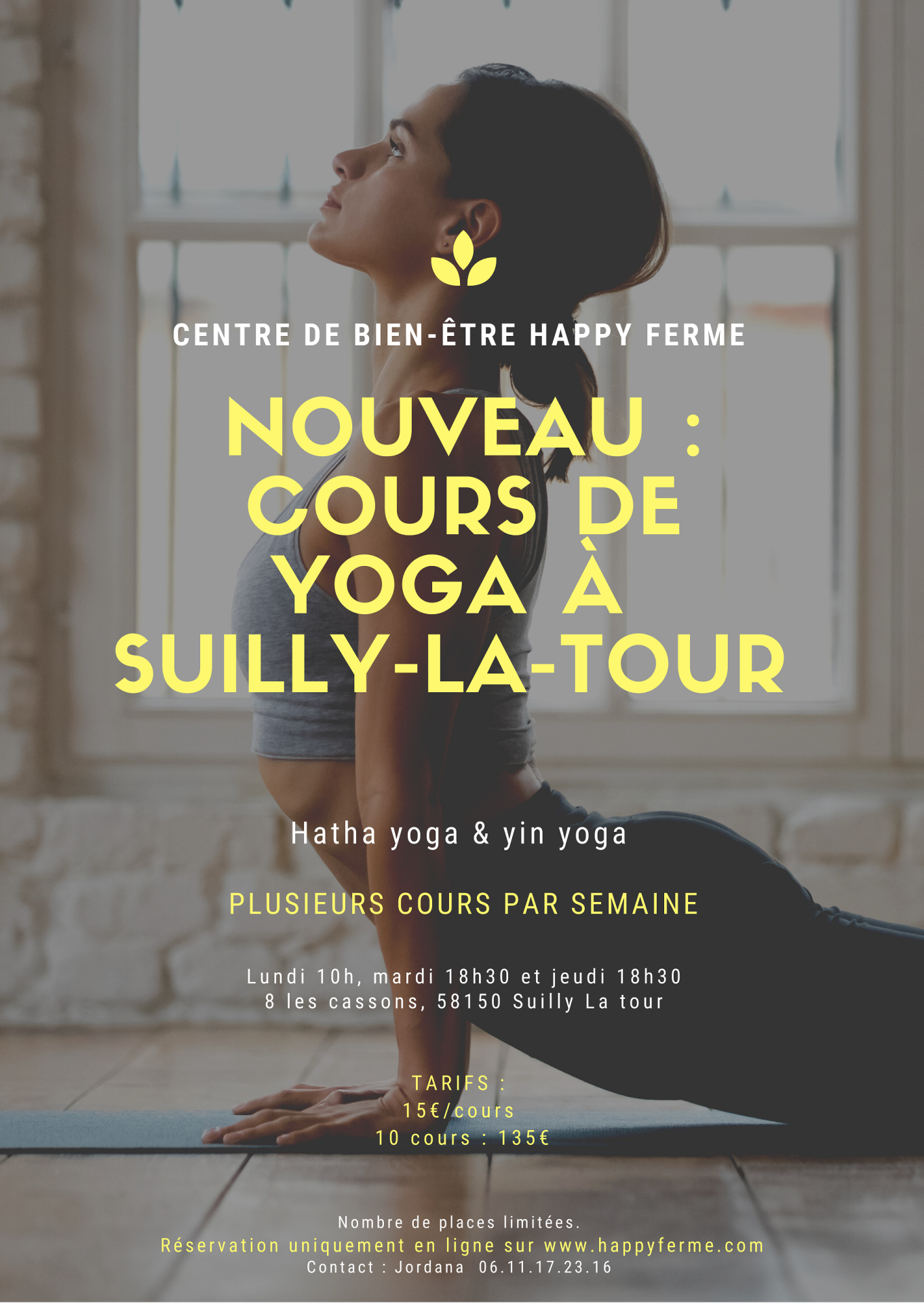 Happy Ferme Suilly la Tour cours de yoga